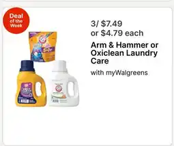 Walgreens Arm & Hammer or Oxiclean Laundry Care offer