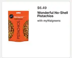 Walgreens Wonderful No-Shell Pistachios offer