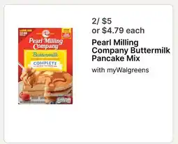 Walgreens Pearl Milling Company Buttermilk Pancake Mix offer