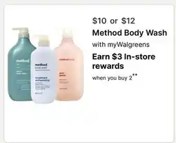 Walgreens Method Body Wash offer