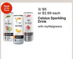Walgreens Celsius Sparkling Drink offer