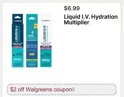 Walgreens Liquid I.V. Hydration Multiplier offer