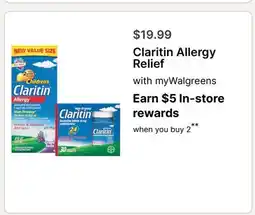 Walgreens Claritin Allergy Relief offer