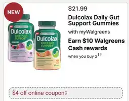 Walgreens Dulcolax Daily Gut Support Gummies offer