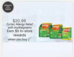 Walgreens Zyrtec Allergy Relief offer