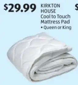 Aldi KIRKTON HOUSE Cool to Touch Mattress Pad offer