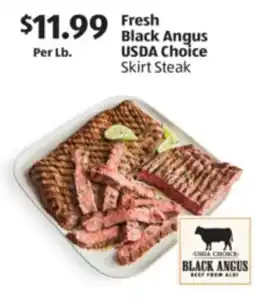 Aldi Fresh Black Angus USDA Choice Skirt Steak offer