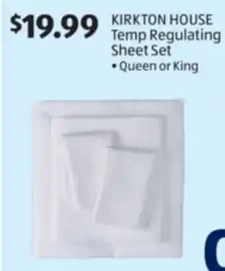 Aldi KIRKTON HOUSE Temp Regulating Sheet Set offer
