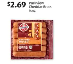 Aldi Parkview Cheddar Brats offer