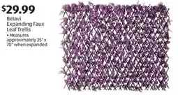 Aldi Belavi Expanding Faux Leaf Trellis offer