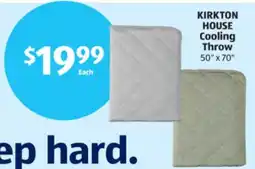 Aldi KIRKTON HOUSE Cooling Throw offer