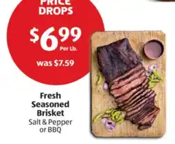 Aldi Fresh Seasoned Brisket offer