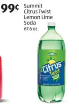 Aldi Summit Citrus Twist Lemon Lime Soda offer