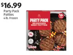 Aldi Party Pack Patties offer