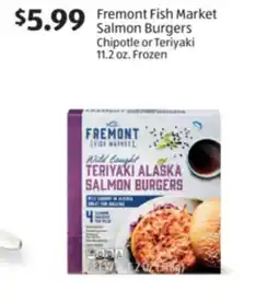 Aldi Fremont Fish Market Salmon Burgers offer