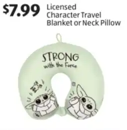 Aldi Licensed Character Travel Blanket or Neck Pillow offer