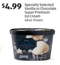 Aldi Specially Selected Vanilla or Chocolate Super Premium Ice Cream offer