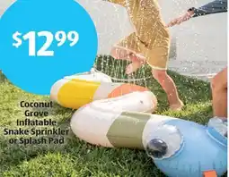 Aldi Coconut Grove Inflatable Snake Sprinkler or Splash Pad offer