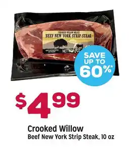 Grocery Outlet Crooked Willow Beef New York Strip Steak offer