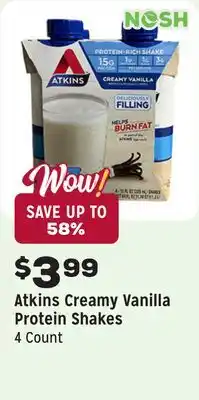 Grocery Outlet Creamy Vanilla Protein Shakes offer