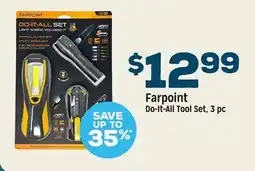 Grocery Outlet Farpoint Do-It-All Tool Set 3 pc offer