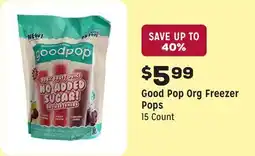 Grocery Outlet Pop Org Freezer Pops offer