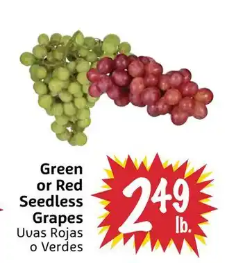 Foodmaxx Green or Red Seedless Grapes offer