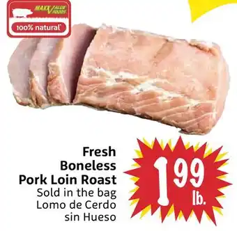 Foodmaxx Fresh Boneless Pork Loin Roast offer