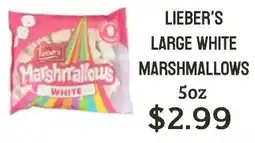 Seven Mile Market Lieber's large white marsmallows offer