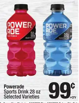 Super King Markets Powerade Sports Drink offer