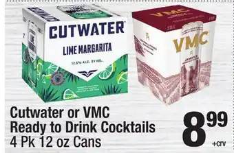 Super King Markets Cutwater or VMC Ready to Drink Cocktails offer