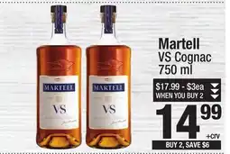 Super King Markets Martell VS Cognac offer