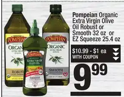 Super King Markets Pompeian Organic Extra Virgin Olive Oil offer