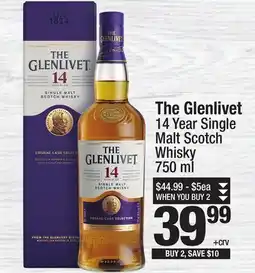 Super King Markets The Glenlivet 14 Year Single Malt Scotch Whisky offer