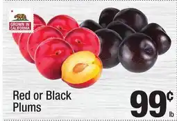 Super King Markets Red or Black Plums offer