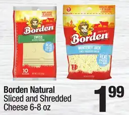 Super King Markets Borden Natural Sliced and Shredded Cheese offer