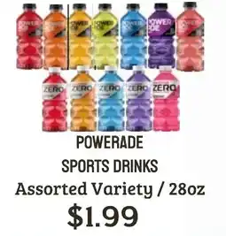 Seven Mile Market Powerade sports drinks offer