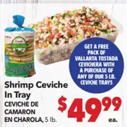 Vallarta Supermarkets Shrimp Ceviche In Tray / CEVICHE DE CAMARÓN EN CHAROLA offer