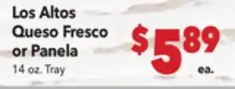 Vallarta Supermarkets Los Altos Queso Fresco or Panela offer