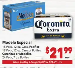 Vallarta Supermarkets Modelo Especial offer