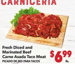 Vallarta Supermarkets Carne Asada Taco Meat / PICHADO DE RES PARA TACOS offer