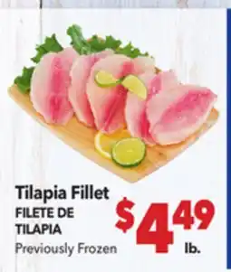 Vallarta Supermarkets Tilapia Fillet / FILETE DE TILAPIA offer