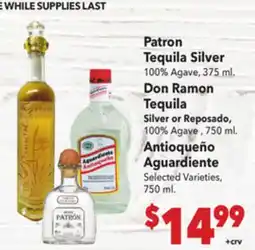 Vallarta Supermarkets Patron Tequila Silver offer