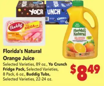 Vallarta Supermarkets Florida's Natural Orange Juice offer