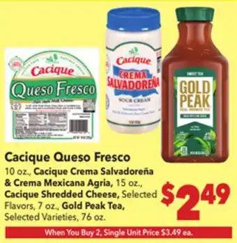 Vallarta Supermarkets Cacique Queso Fresco offer