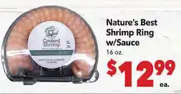 Vallarta Supermarkets Nature's Best Shrimp Ring w/Sauce offer