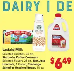 Vallarta Supermarkets Lactaid Milk offer