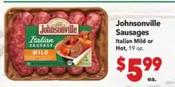 Vallarta Supermarkets Johnsonville Sausages offer