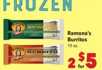 Vallarta Supermarkets Ramona's Burritos offer