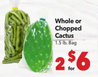Vallarta Supermarkets Whole or Chopped Cactus offer